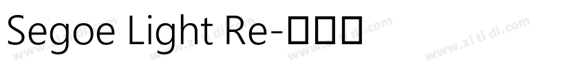 Segoe Light Re字体转换